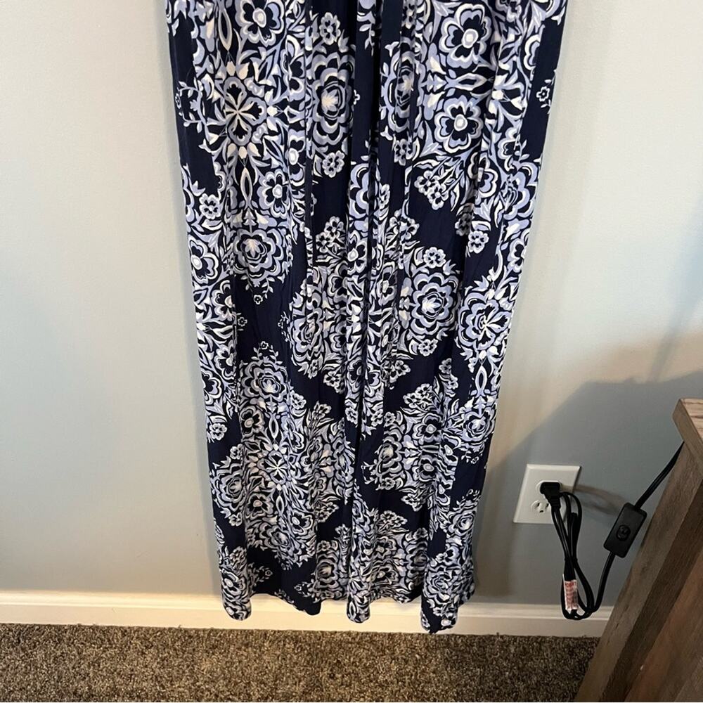 Motherhood Maternity Sleeveless Maxi Dress Women's Size XS Blues & White - Picture 8 of 10